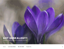 Tablet Screenshot of gotgenealogy.com